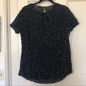 ASOS black sequin top